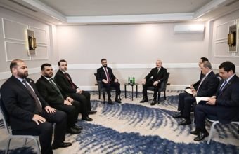 İlham Əliyevin Antalyada Suriyanın keçid dövrü Prezidenti ilə görüşü olub