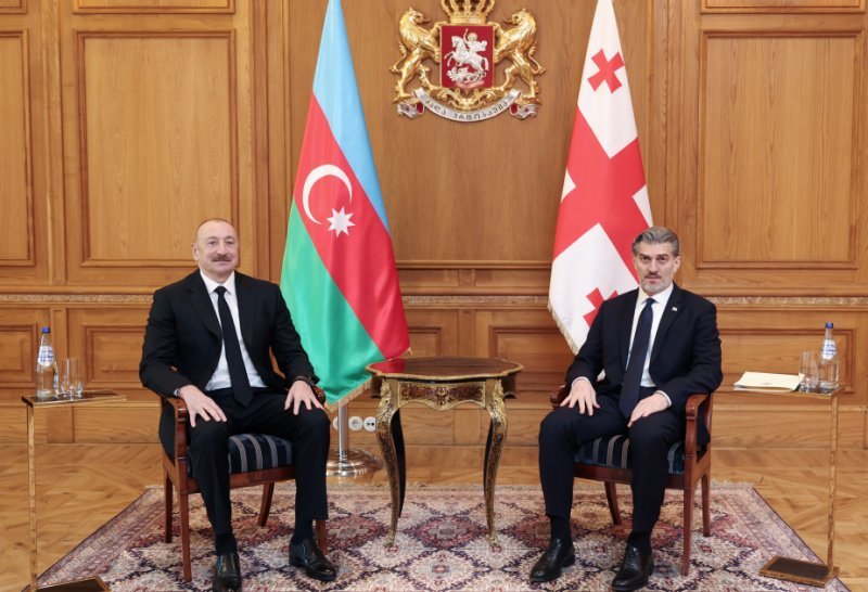 İlham Əliyevin Mixeil Kavelaşvili ilə təkbətək görüşü olub -