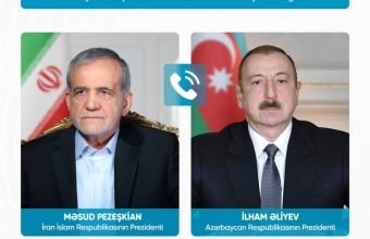 İlham Əliyevlə Məsud Pezeşkian arasında telefon danışığı baş tutub