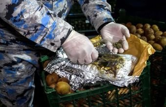 "Kivi" yükü aparan nəqliyyat vasitəsində külli miqdarda narkotik aşkar edilib -