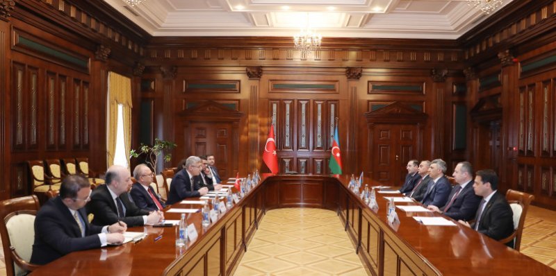 Muhsin Şentürkün rəhbərlik etdiyi nümayəndə heyəti ilə görüş keçirilib