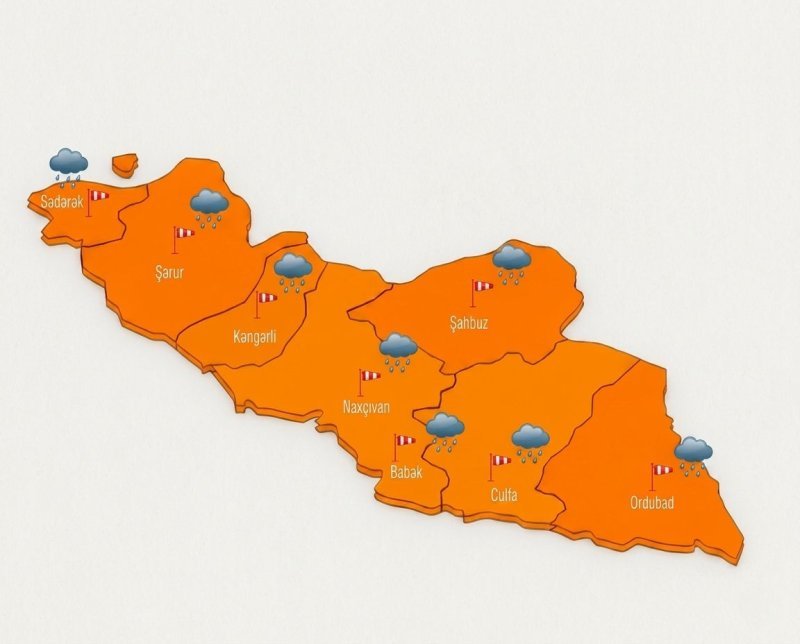 Naxçıvanda bəzi ərazilərə dolu düşəcək