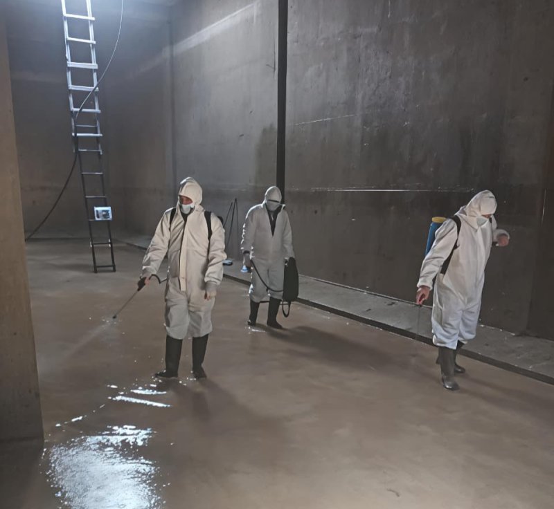 Naxçıvanda su anbarları təmizlənib və dezinfeksiya edilib -