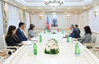 Sahibə Qafarova  Britaniya səfiri ilə görüşüb