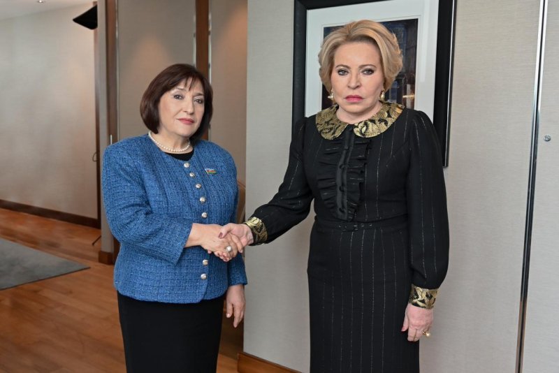 Sahibə Qafarova Valentina Matviyenko ilə görüşdü