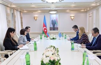 Sahibə Qafarova Yunanıstanın Azərbaycandakı səfiri ilə görüşüb