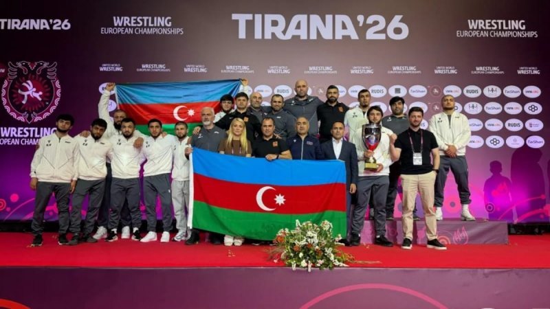 Sərbəst güləş üzrə Azərbaycan millisi altıncı dəfə Avropa çempionu olub
