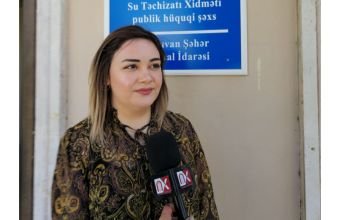 Şöbə rəisi: Naxçıvanda 3 aya 1,7 km su-kanalizasiya xətti çəkilib