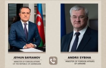 Ukraynanın xarici işlər naziri Ceyhun Bayramova zəng edib