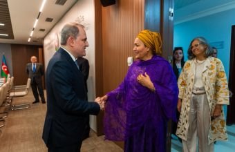 Amina Mohammed Ceyhun Bayramovla görüşüb