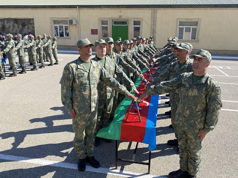 Azərbaycan Ordusunda andiçmə mərasimləri keçirilib -