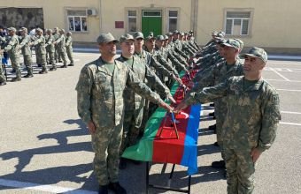 Azərbaycan Ordusunda andiçmə mərasimləri keçirilib -