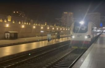 Bakı-Tbilisi sərnişin qatarı yola salınıb