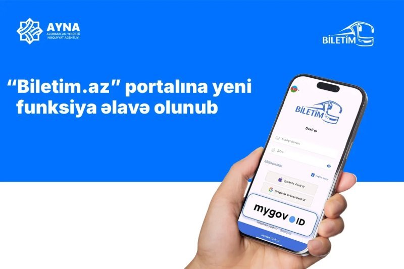 "Biletim.az" portalına yeni funksiya əlavə olunub