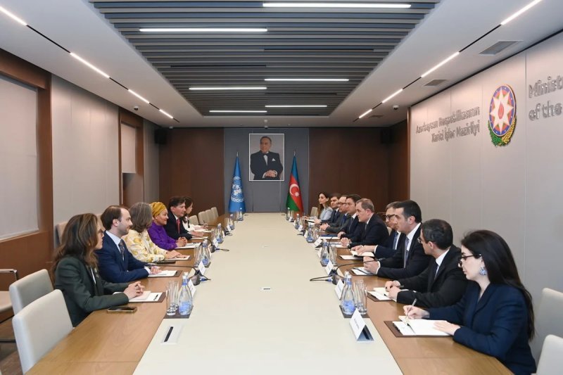Ceyhun Bayramov BMT Baş katibinin müavini ilə görüşüb