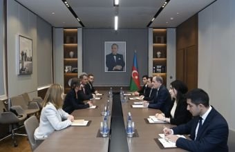 Ceyhun Bayramov Miryana Spolyariç Eggeri qəbul edib