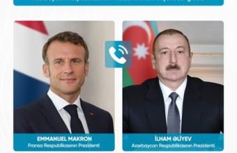 Emmanuel Makron İlham Əliyevə zəng vurub