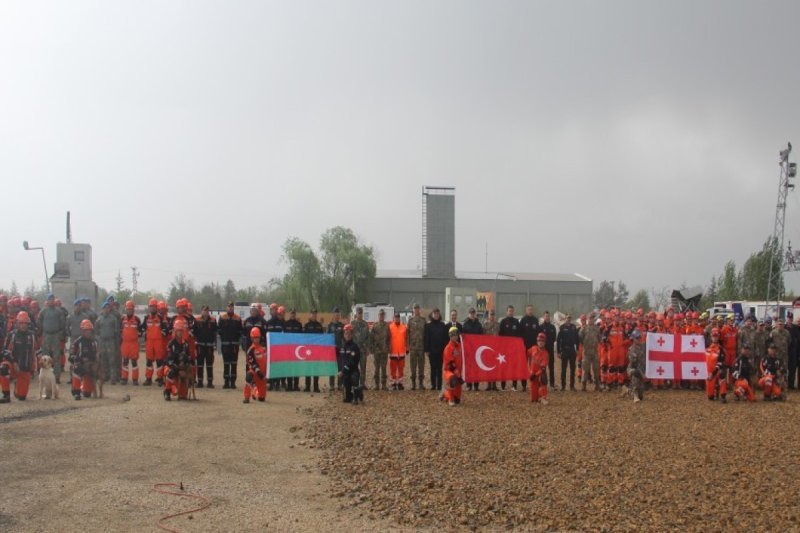FHN əməkdaşları Türkiyə-Azərbaycan-Gürcüstan SAR təlimində iştirak edib