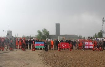 FHN əməkdaşları Türkiyə-Azərbaycan-Gürcüstan SAR təlimində iştirak edib