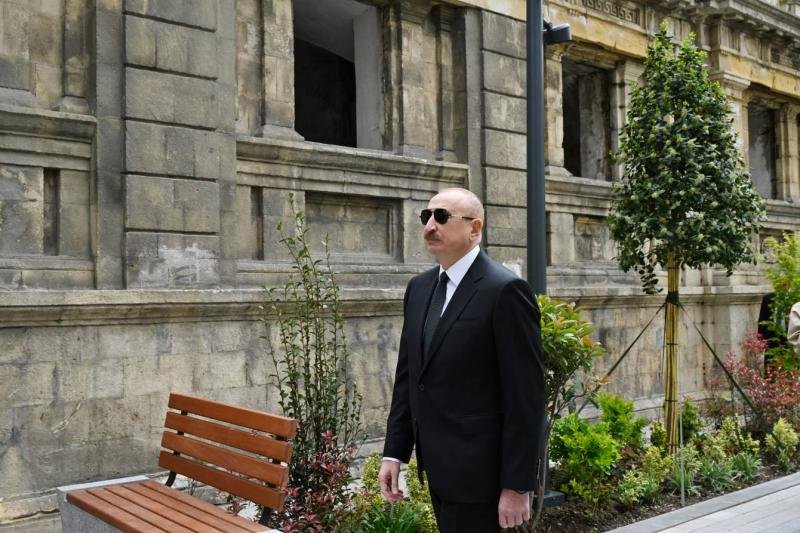 İlham Əliyev Cəbrayıl Rayon Mərkəzi Xəstəxanasının binasının tikintisi ilə tanış olub -