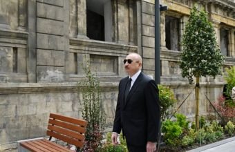 İlham Əliyev Cəbrayıl Rayon Mərkəzi Xəstəxanasının binasının tikintisi ilə tanış olub -