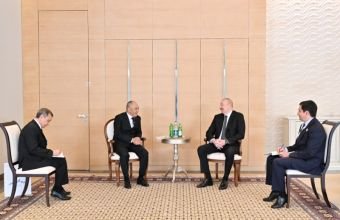 İlham Əliyev  Deryageldi Orazovu qəbul edib -