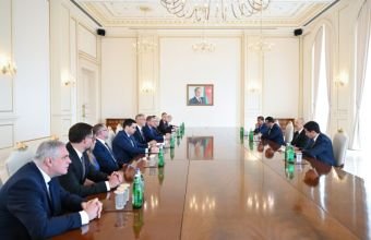 İlham Əliyev Slovakiya Milli Şurası sədrinin başçılıq etdiyi nümayəndə heyətini qəbul edib -