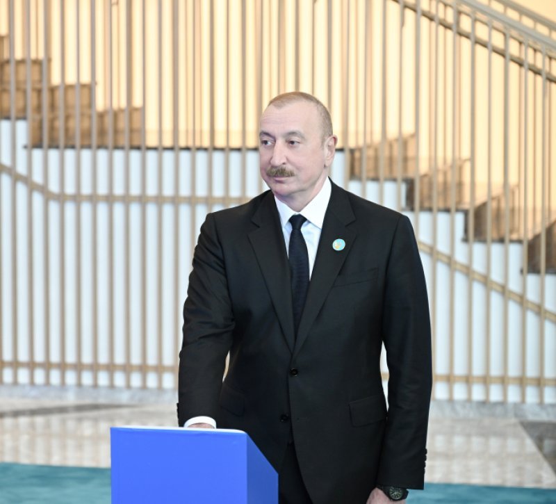 İlham Əliyev Türk Sivilizasiyası Mərkəzinin təməlqoyma mərasimində iştirak edib -
