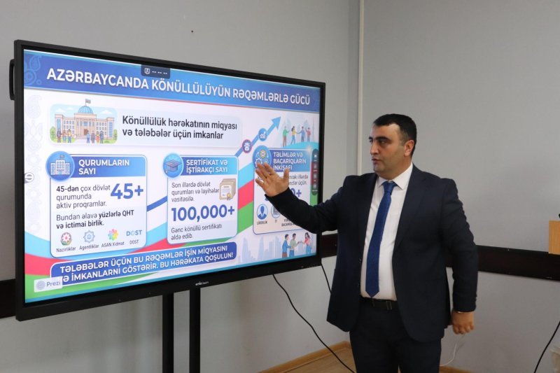 İsmayıllıda “Pərdəarxası: könüllülük” təlimi keçirilib -