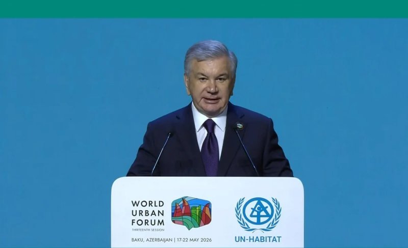 Mirziyoyev WUF13-ün yüksək səviyyədə təşkilinə görə İlham Əliyevə minnətdarlığını bildirib