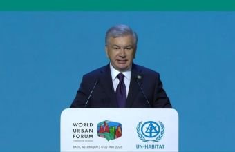 Mirziyoyev WUF13-ün yüksək səviyyədə təşkilinə görə İlham Əliyevə minnətdarlığını bildirib