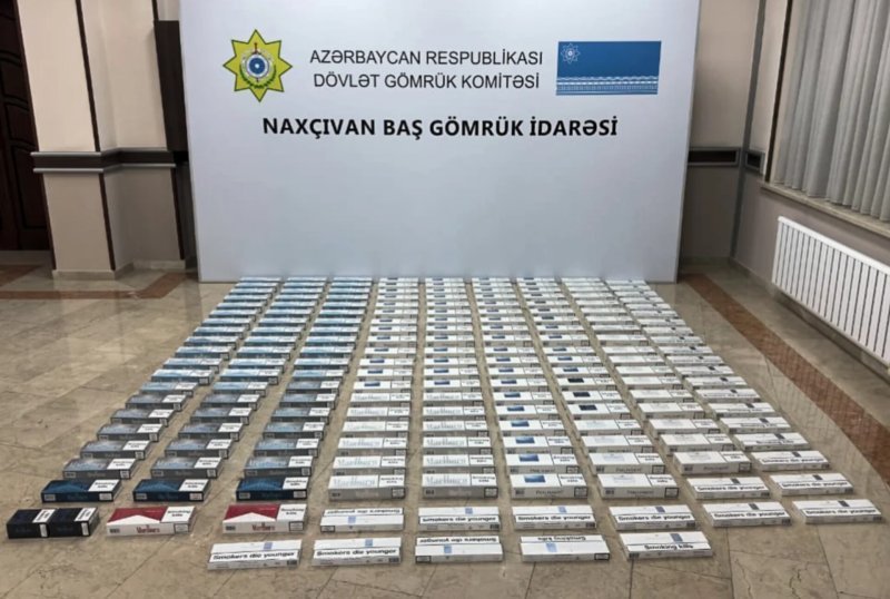 Naxçıvanda külli miqdarda nişanlanmamış siqaretlər aşkar edilib