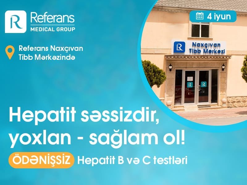 Naxçıvanda ödənişsiz hepatit skrininq aksiyası keçiriləcək