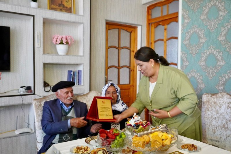 Naxçıvanda uzunömürlü Qasımovlar ailəsi ilə görüş keçirilib -