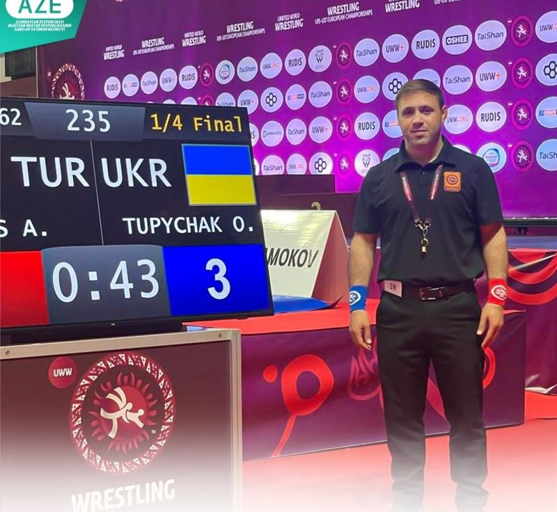 Naxçıvandan olan idman hakimi Avropa çempionatında