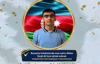 Naxçıvanın növbəti məktəblisindən uğurlu nəticə - 300 bal