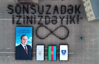 Polis kursantlarından Ulu Öndərin anadan olmasının 103 illiyinə həsr edilmiş fləşmob