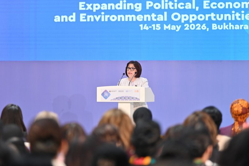 Sahibə Qafarova İkinci Asiya Qadınlar Forumunda çıxış edib