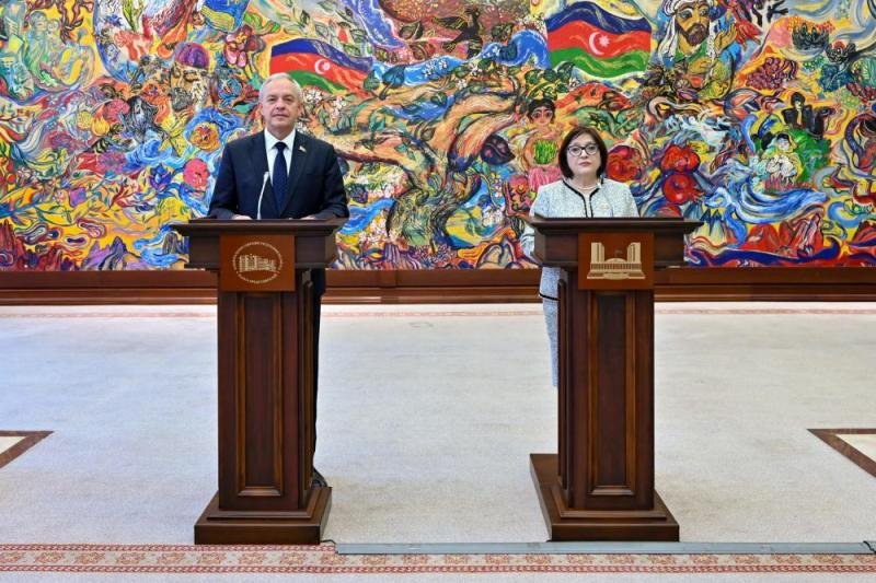 Sahibə Qafarova İqor Sergeyenko mətbuata bəyanatla çıxış ediblər