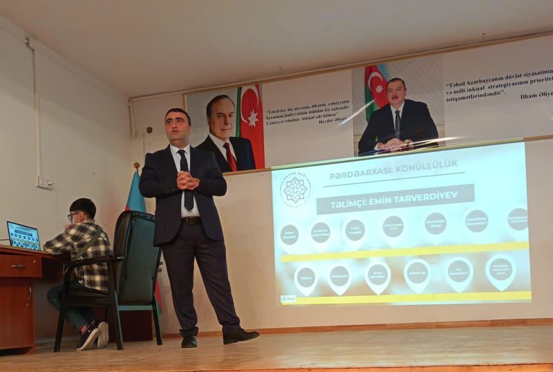 Şamaxı Dövlət Regional Kollecində “Pərdəarxası: Könüllülük” təlimi keçirilib -