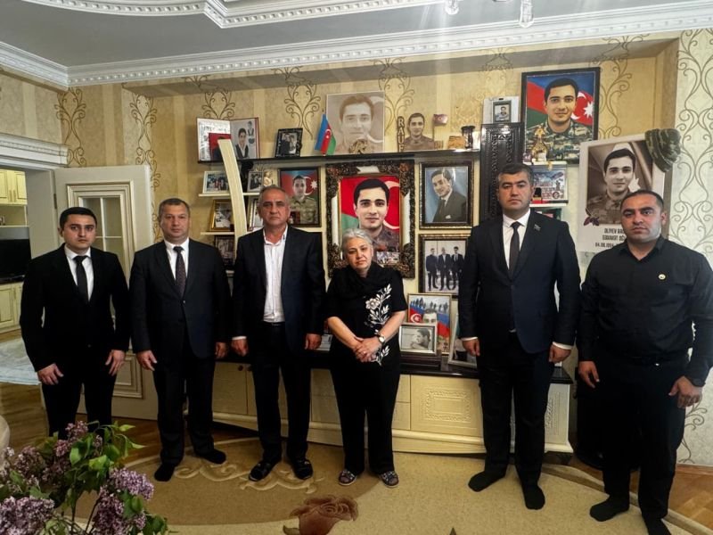 Şəhid Ailələri İctimai Birliyi Bakıdakı naxçıvanlı şəhid ailəsini ziyarət edib -