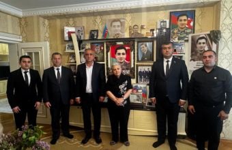 Şəhid Ailələri İctimai Birliyi Bakıdakı naxçıvanlı şəhid ailəsini ziyarət edib -