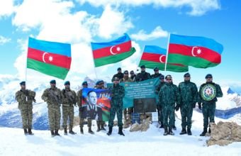 Sərhədçilər “Heydər zirvəsi”nə yürüş təşkil ediblər -