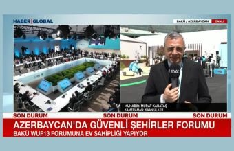 Türkiyənin "Haber Global" kanalı WUF13-un ikinci günündən videoreportaj hazırlayıb -