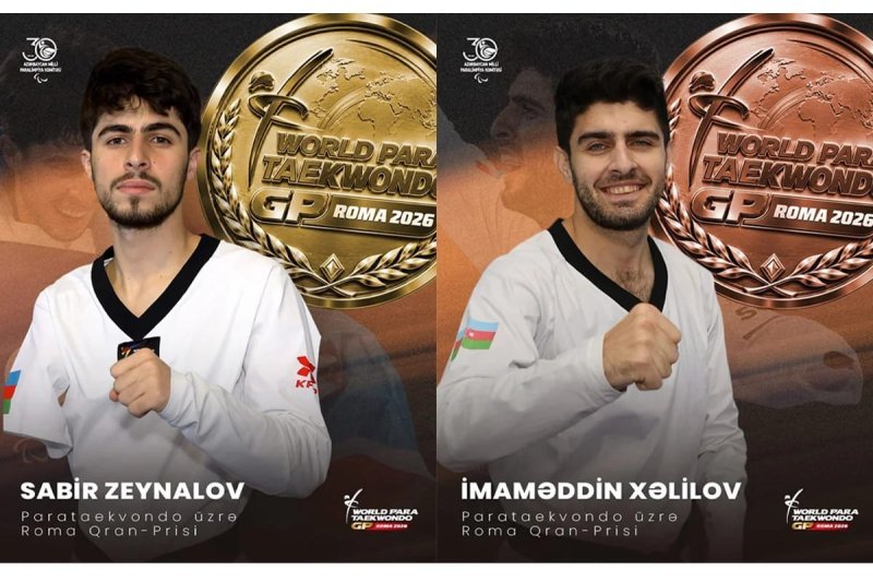 Azərbaycan parataekvondoçuları Roma Qran-Prisində iki medal qazanıblar