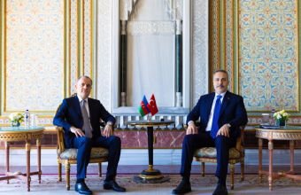 Ceyhun Bayramov Hakan Fidanla görüşüb