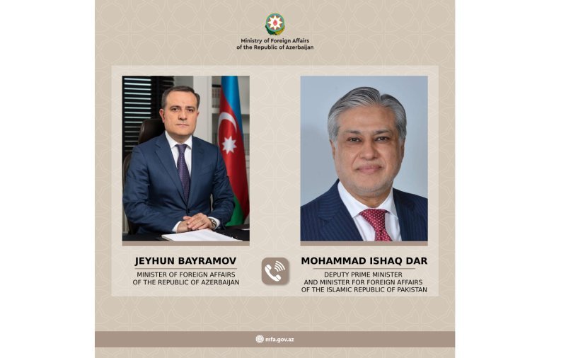 Ceyhun Bayramov ilə İshaq Dar arasında telefon danışığı olub