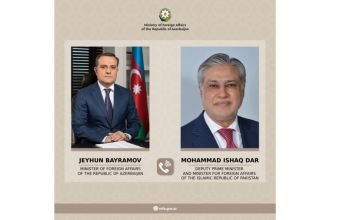 Ceyhun Bayramov ilə İshaq Dar arasında telefon danışığı olub