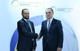 Ceyhun Bayramov Oleksiy Kuleba ilə görüşüb