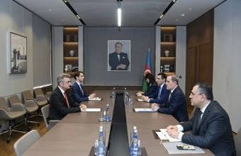 Ceyhun Bayramov Ralf Horlemannı qəbul edib